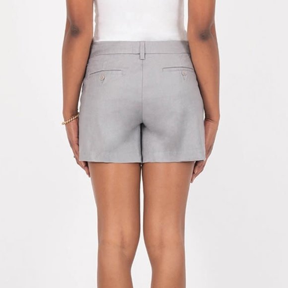 Level 99 Cassandra Linen Grey Shorts NWT Anthropologie - Picture 2 of 7